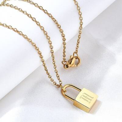 304 Stainless Steel Rolo Chain Pendant Necklaces