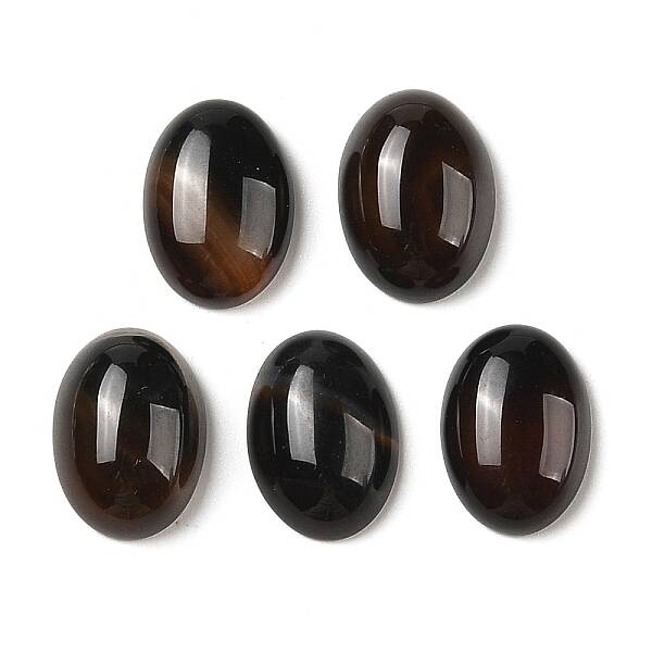 Natural Black Agate Cabochons
