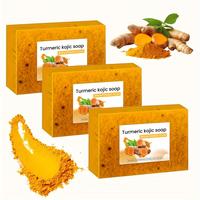 Turmeric Soap, 3 Counts/set Deep Cleansing Skin Soap, Moisturizing Soap for All Skin Types, Body Wash & Cleansers for Women &...