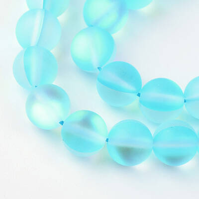 Synthetic Moonstone Beads Strands