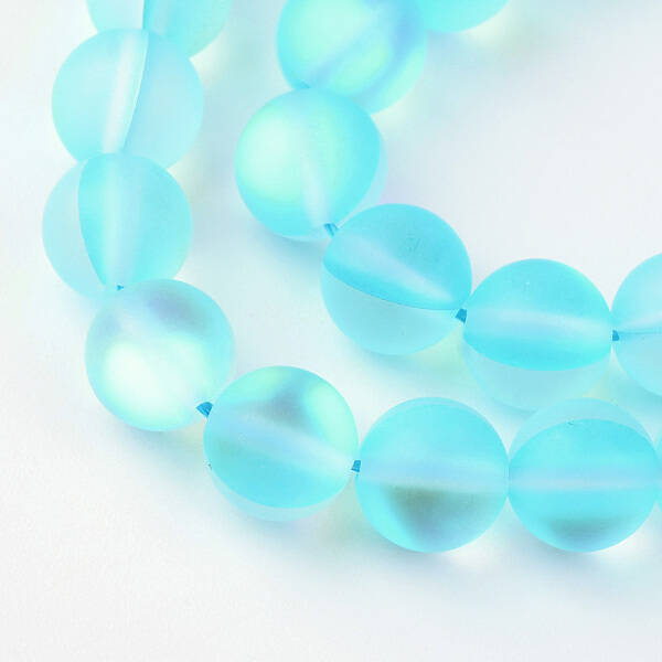 Synthetic Moonstone Beads Strands