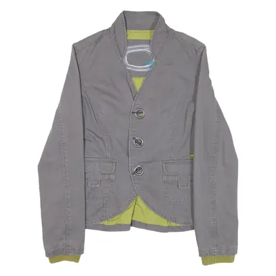 SKUNK FUNK Womens Blazer Jacket Grey S