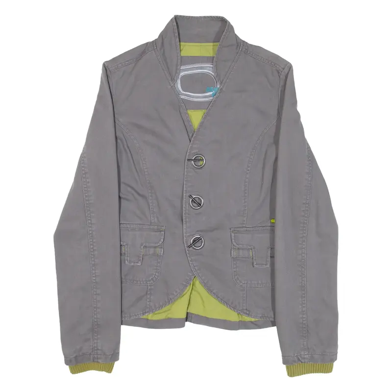 SKUNK FUNK Womens Blazer Jacket Grey S