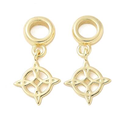 Rhombus Rack Plating Brass Charms