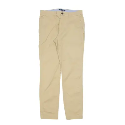 TOMMY HILFIGER Chino Trousers Beige Slim Tapered Mens W29 L20