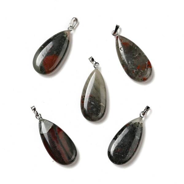 Natural Bloodstone Pendants