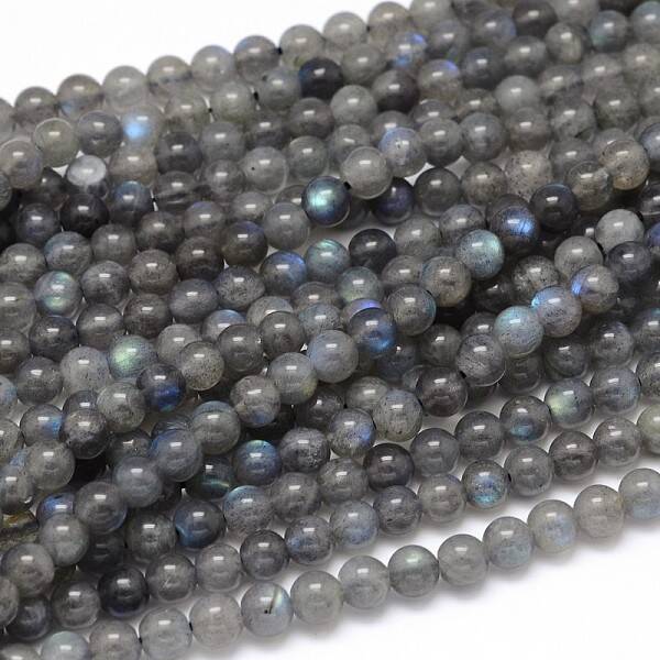 Natural Labradorite Round Bead Strands