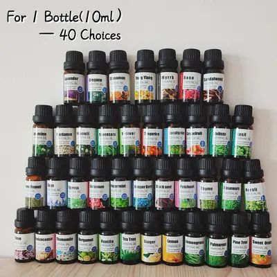 10ml Aromatherapy Pure Essential Oil (1 Count), Natural Ingredients Plant Essential Oil, Suitable for Massage Air Diffuser Hu...