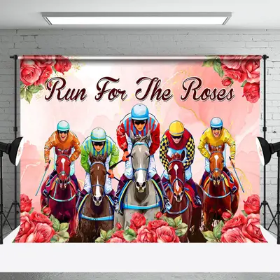Romantic Run For The Roses Kentucky Derby Backdrop - Aperturee