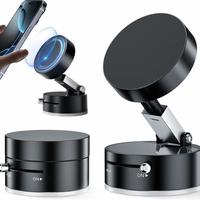 Magnetic Phone Holder Stand, Adjustable & Foldable, Strong Suction Cup, Vacuum Adsorption, Portable Multifunctional Mobile Ph...
