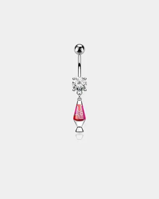 Oufer X Roly Glow-in-the-Dark Night Lamp Belly Ring - Red