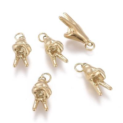 Ion Plating(IP) 304 Stainless Steel ASL Charms