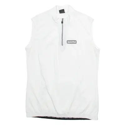 SPORTFUL Womens Jersey White Sleeveless 1/4 Zip M