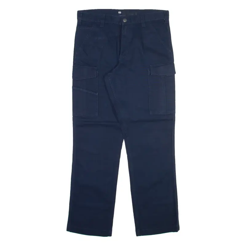 CARHARTT Cargo Mens Trousers Blue Relaxed Straight W33 L32