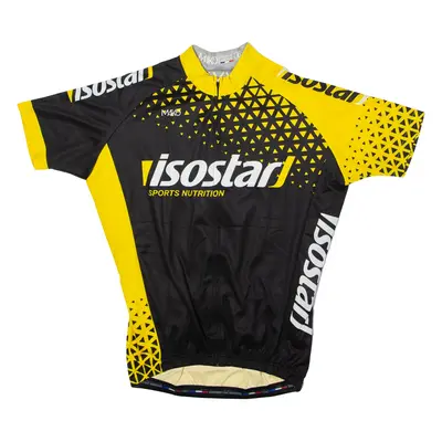 MAKO Isostar Full Zip Cycling Mens Jersey Yellow High Neck XL