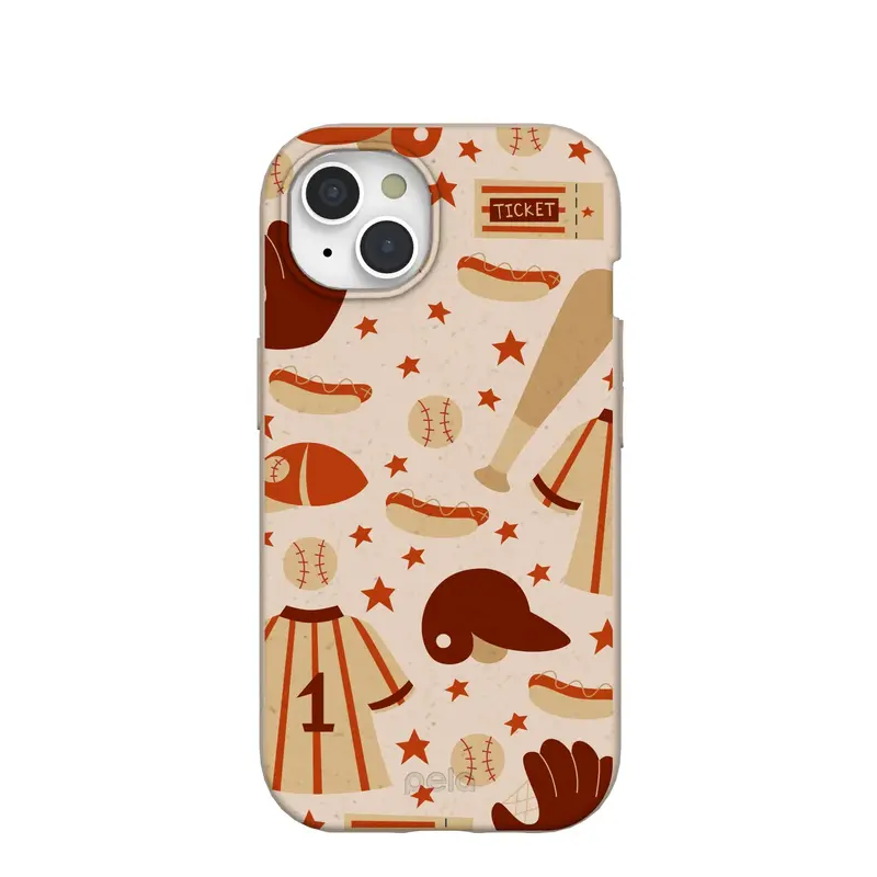 Seashell Sunday Baseball iPhone 15 Case