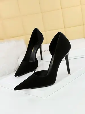 Women's Elegant Solid Color High Heels, Fashionable Pointed Toe Stiletto Heel Heels for Party, Daily Decor, Trendy All-match ...