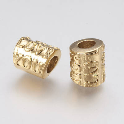 Ion Plating(IP) 304 Stainless Steel European Beads