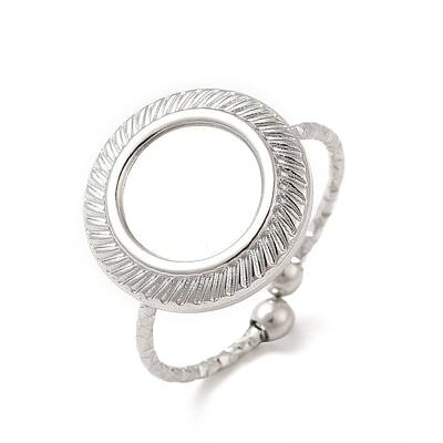 Non-Tarnish 304 Stainless Steel Open Cuff Ring Component