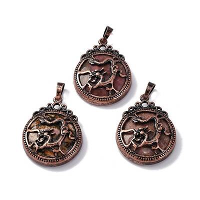 Natural Rhodonite Pendants