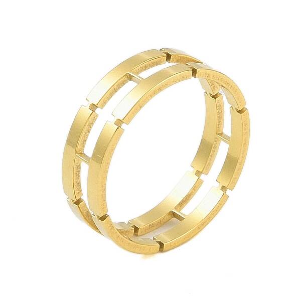 304 Stainless Steel Chain Shape Finger Ring
