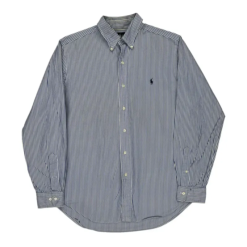 Ralph Lauren Striped Shirt - Medium Blue Cotton