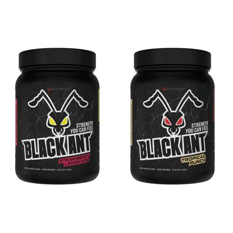 Bucked Up ALL NEW Black Ant Pre-Workout | Advanced Formula with Creatine & Black Ant Extract | 20/40 Servings