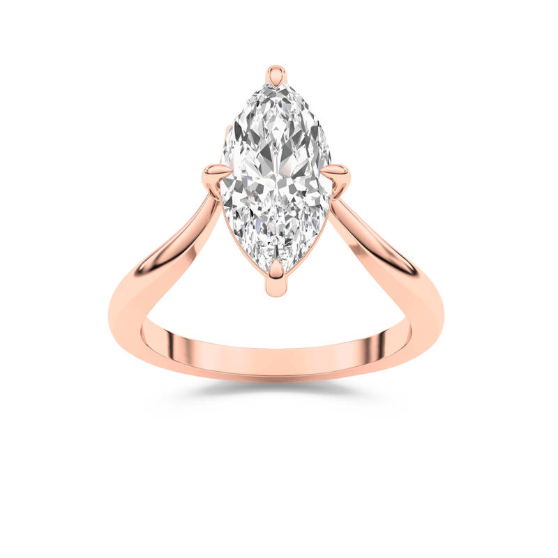 Thalia Lab Grown Diamond Engagement Ring | 14K Rose Gold 2 CT. TW.