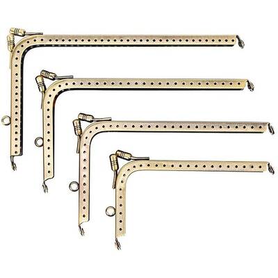 4 Size 4 pcs Iron Purse Frame Handle Kiss Clasp Locks For Bags Sewing Craft Tailor Sewer Antique Bronze