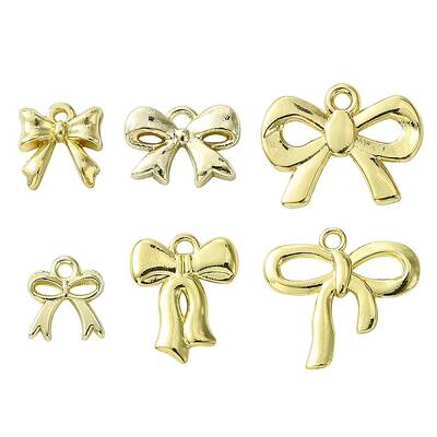 12Pcs 6 Styles Rack Plating Alloy Pendant