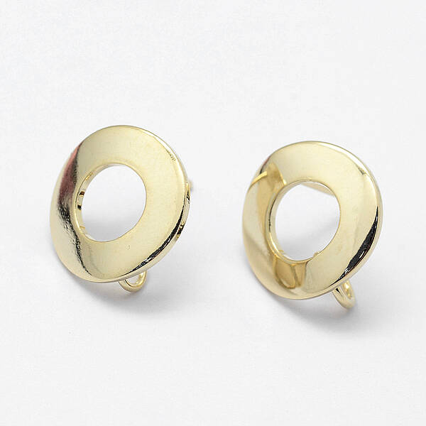 Brass Stud Earring Findings