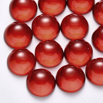 Transparent Spray Painted Glass Cabochons