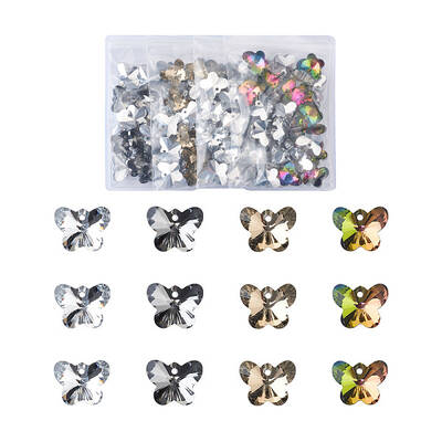 Electroplated Glass Charms