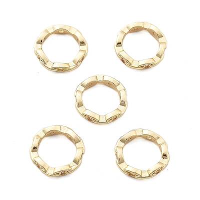 Brass Micro Pave Clear Cubic Zirconia Bead Frame