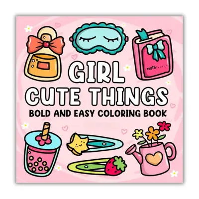 Halloween Fall Gift  Girl Cute Things Bold and Easy Coloring Book