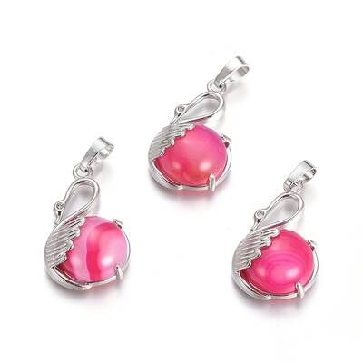Natural Agate Pendants