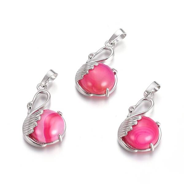 Natural Agate Pendants