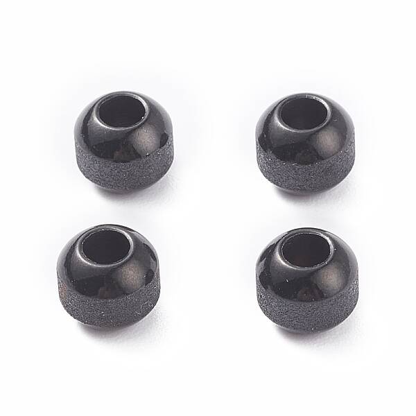 Textured 304 Stainless Steel Beads