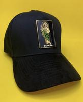 $10.99 San Judas Gold Plated Snapback Hat - Black & Yellow Unisex Baseball Cap with Adjustable Fit - Fashionable & Versatile ...