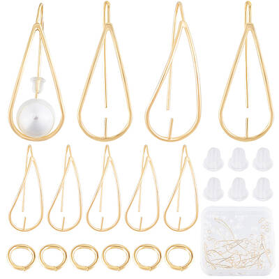 12Pcs Brass Earring Hook