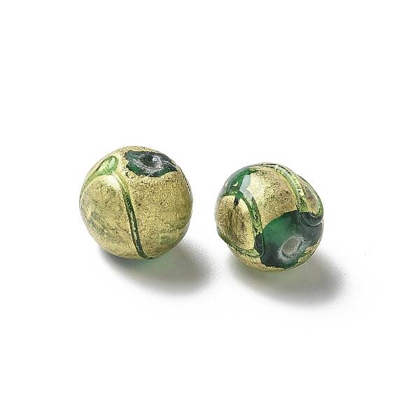 Handmade Gold Foil Glass Beads