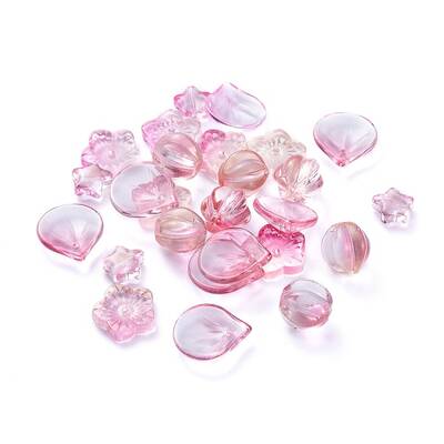 Electroplate Transparent Glass Beads