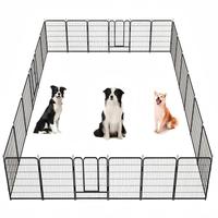 Mr IRONSTONE Dog Playpen with Anti-Rust Coating, Dog Fences, Dog Pens Outdoor/Indoor Pet Playpen for Large/Medium/Small Dogs,...