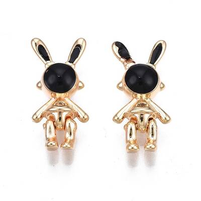 Brass Micro Pave Clear Cubic Zirconia Pendants