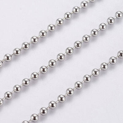 Tarnish Resistant 304 Stainless Steel Ball Chains
