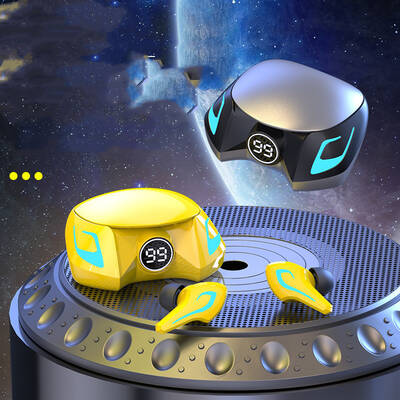 Gaming Bluetooth Headset LED Projector Colorful Voice Control Earphones