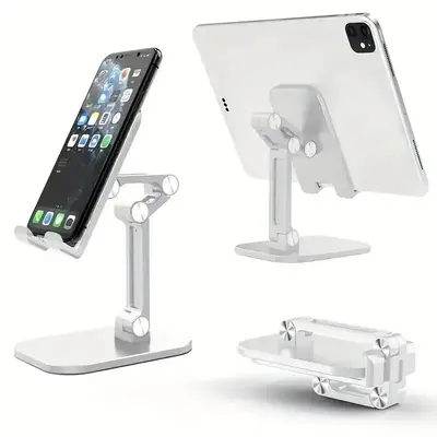 Adjustable Desktop Phone Holder, Foldable Tablet Stand, Universal Phone & Tablet Holder Stand For Live Streaming & Watching T...
