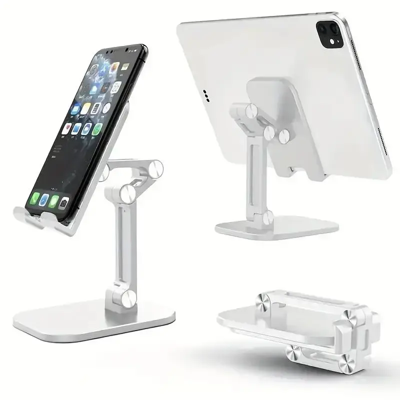 Adjustable Desktop Phone Holder, Foldable Tablet Stand, Universal Phone & Tablet Holder Stand For Live Streaming & Watching T...