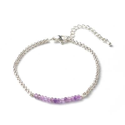 Natural Amethyst Beaded Bracelets