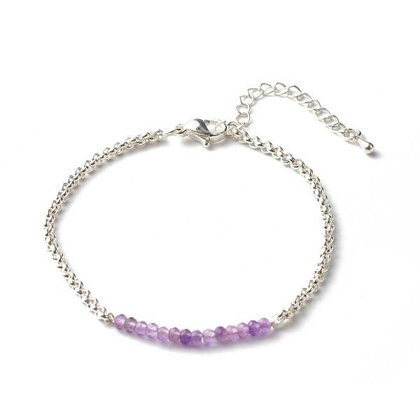 Natural Amethyst Beaded Bracelets